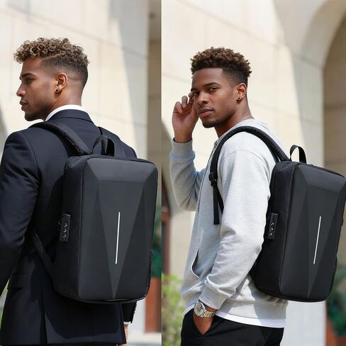 Hard Shell Starlink Mini Backpack Waterproof Business Shoulder Bag with Anti-Theft Password Lock Travel Carrying Bag for Starlink Mini Dish & Accessories in Saudi Arabia