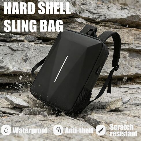 Hard Shell Starlink Mini Backpack Waterproof Business Shoulder Bag with Anti-Theft Password Lock Travel Carrying Bag for Starlink Mini Dish & Accessories in Saudi Arabia
