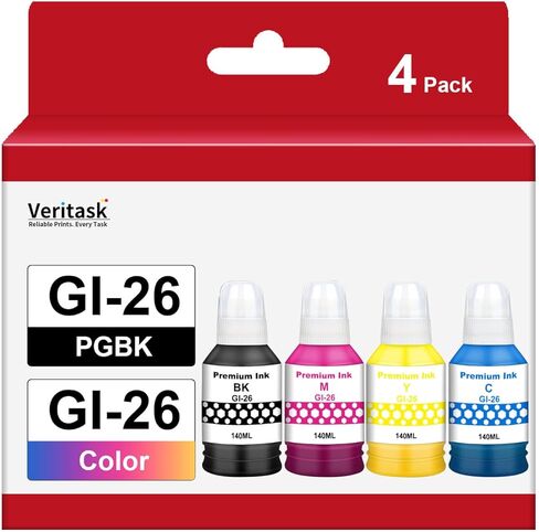 PFI-050 Pigment Ink Tank Set Replacement for Canon PFI-050 Ink Refill Bottles, PFI050 Ink Compatible with Canon imagePROGRAF TC-20 TC-21 TC-20M TC-21M Printers, 4 Pack (BK C M Y) in Saudi Arabia