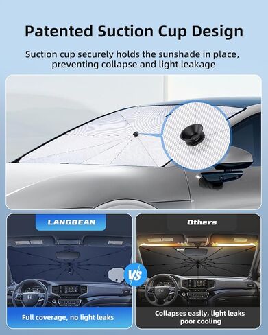 [2026 Upgrade] Windshield Sun Shade Cover for Honda Passport 2026 2025-2019 - Front Window Shades Umbrella for Windshield Sun Visor Protector, Foldable Sunshades Block UV Cooler Car Accessories in Saudi Arabia