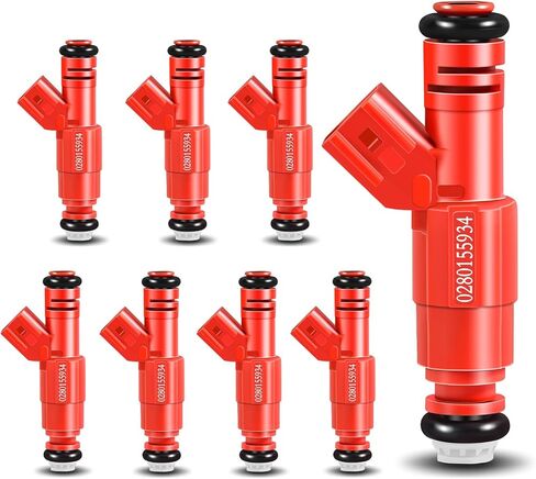 Upgraded Fuel Injectors 0280155934 Compatible with Dodge Dakota/Durango/Ram 1500/1500 Van/2500 Van/3500 Van 2000 2001 2002 2003,for Ram 2500/3500 2000-2002 Set of 8 62244 Injectors 5.9L in Saudi Arabia