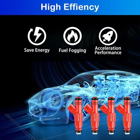 Upgraded Fuel Injectors 0280155934 Compatible with Dodge Dakota/Durango/Ram 1500/1500 Van/2500 Van/3500 Van 2000 2001 2002 2003,for Ram 2500/3500 2000-2002 Set of 8 62244 Injectors 5.9L in Saudi Arabia