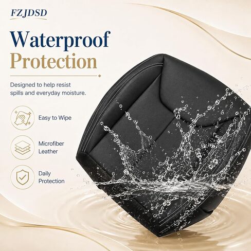 FZJDSD Black Driver Side Bottom Microfiber Leather Replacement Seat Cover Compatible with Jeep Wrangler Rubicon 2013 2014 2015 2016 2017 in Kuwait