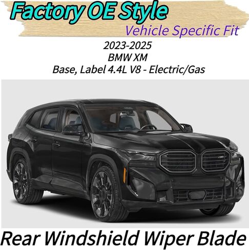 Rear Wiper Blade for BMW XM 2025 2024 2023 | Exact Fit Base Label Models | OEM Replacement Rear Back Windshield Wiper Blade in Kuwait