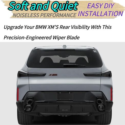 Rear Wiper Blade for BMW XM 2025 2024 2023 | Exact Fit Base Label Models | OEM Replacement Rear Back Windshield Wiper Blade in Kuwait