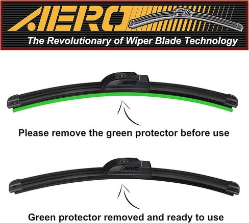 AERO Wipers OEM Replacement for Toyota Land Cruiser 1997-1983, 18"+18" Front + 16" Rear, Premium All-Season Windshield Wiper Blades with Extra Squeegee Refills + 1-Year Warranty (Set of 3) in Kuwait