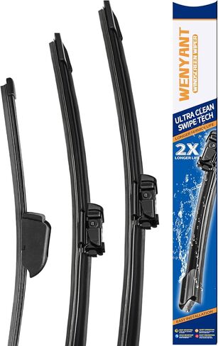 Windshield Wiper Blades for My Car Original Equipment Automotive Replacement Compatible with 2007-2017 VW Volkswagen Tiguan Front and Rear Wiper Blades Set - 24"/21"/13"(Set of 3) in Saudi Arabia