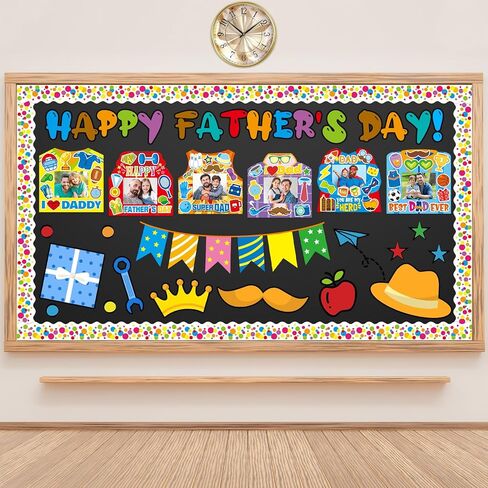TENDFINE 30 Pack Happy Father's Day Photo Frame Craft Kits for Best Dad Picture Frame Craft Kits Home Decoration Fathers Day Gift Party Activity in Saudi Arabia