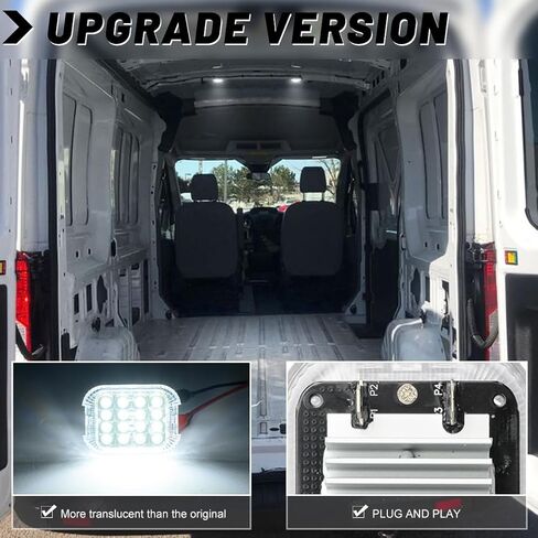 LED المقصورة الداخلية مجاملة مساحة تحميل البضائع قبة الضوء لعام 2015-2024 F-ord Transit 150 250 350 350HD مخصص توصيل مقصورة النقل الإلكتروني سقف قبة ضوء شاحنة مصباح OEM1786050 1903576 in Kuwait