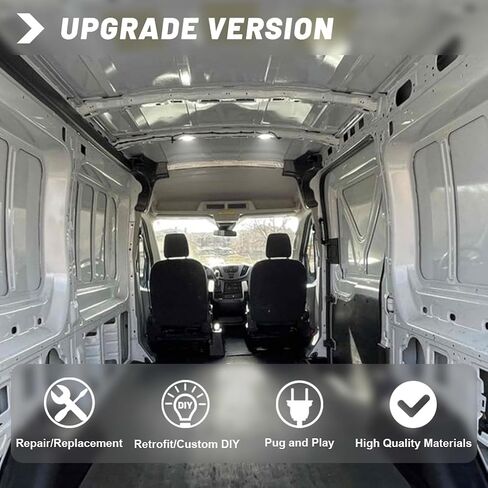 LED المقصورة الداخلية مجاملة مساحة تحميل البضائع قبة الضوء لعام 2015-2024 F-ord Transit 150 250 350 350HD مخصص توصيل مقصورة النقل الإلكتروني سقف قبة ضوء شاحنة مصباح OEM1786050 1903576 in Kuwait