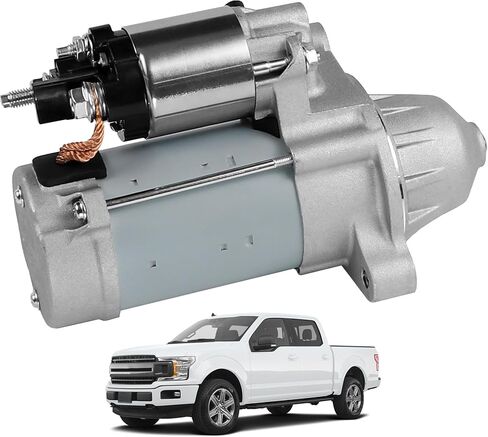 New Starter Motor Compatible with 2018-2020 Ford F-150 V8 5.0L Replaces JL3Z-11002-A 438000-3950 JL3Z-11002-AB TN438000-3950 34031 in Kuwait