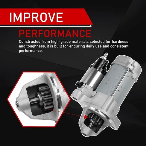 New Starter Motor Compatible with 2018-2020 Ford F-150 V8 5.0L Replaces JL3Z-11002-A 438000-3950 JL3Z-11002-AB TN438000-3950 34031 in Kuwait