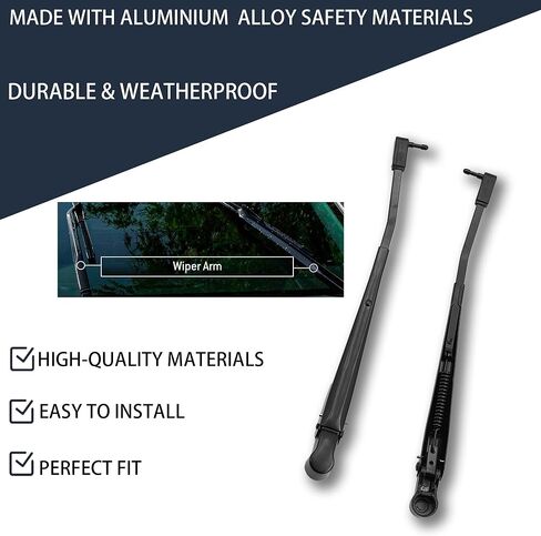 42878 1 Pair Front Windshield Wiper Arm Kit Fits Compatible with Jeep 1987-1995 Wrangler 1991-1995 Front Left Right and Rear Replaces OE 56030012 in Saudi Arabia