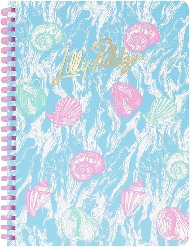 Lilly Pulitzer Hardcover Mini Spiral Notebook, 8.25" x 6.5" Small Journal with 160 College Ruled Pages (Shelden) in Kuwait