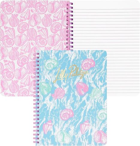Lilly Pulitzer Hardcover Mini Spiral Notebook, 8.25" x 6.5" Small Journal with 160 College Ruled Pages (Shelden) in Kuwait
