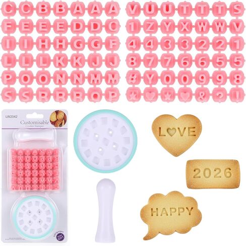 Number & Letter Stamps for Clay, Cookie Stamp Alphabet Stamps for Pottery Small Fondant Embosser Cookie Cutters for Cake Baking Personalized DIY Crafts Polymer Clay in Saudi Arabia