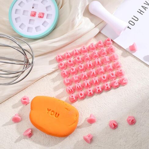 Number & Letter Stamps for Clay, Cookie Stamp Alphabet Stamps for Pottery Small Fondant Embosser Cookie Cutters for Cake Baking Personalized DIY Crafts Polymer Clay in Saudi Arabia
