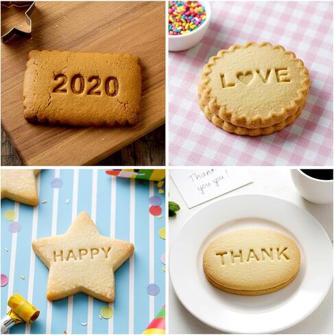 Number & Letter Stamps for Clay, Cookie Stamp Alphabet Stamps for Pottery Small Fondant Embosser Cookie Cutters for Cake Baking Personalized DIY Crafts Polymer Clay in Saudi Arabia