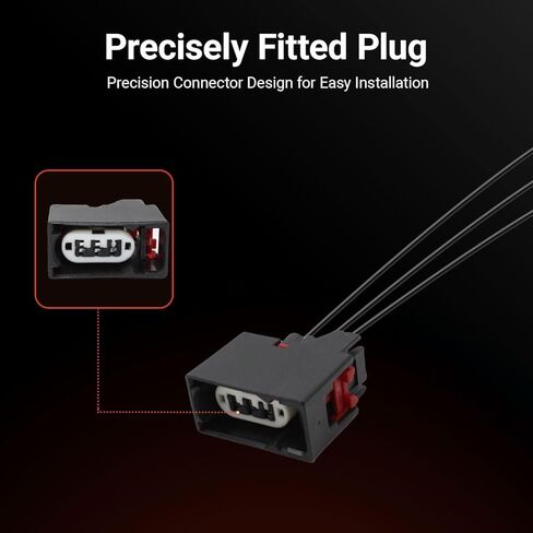 Front Turn Signal Light Connector Plug Harness 68065016AB Compatible with Jeep Wrangler JK 2007-2018 Replaces 68030098AA (2 Pcs) in Kuwait
