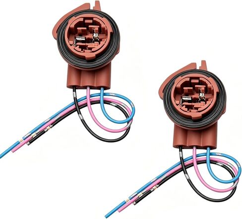 2 PCS 3157 Car Bulb Sockets, Turn Signal & Tail Light & Brake Light Connector Pigtail, Waterproof Insulation Female Adapter, Pre-wired Replacement for 3157 3155 3357 Bulb (Brown) in Saudi Arabia