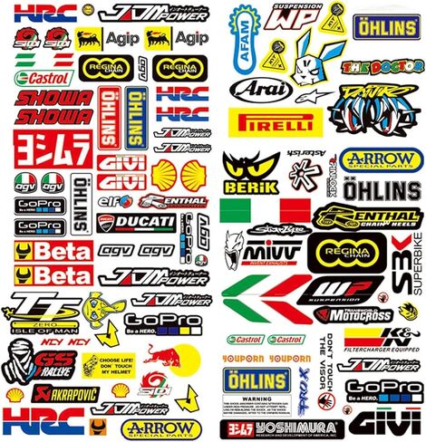 3 Racing Stickers Sponsor for Motorcycles Bike Weatherproof Vinyl Motocross Stickers Suitable for Motorcycles,Cars,Racing Vehicles,Helmets,etc in Saudi Arabia