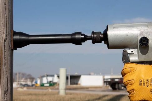 Nut Runner Impact Socket with Adapter - Rauckman Utility Products - Linesman Tools Made in the United States - BW-NR100 For Use onDistribution Poleline Hardware in Saudi Arabia