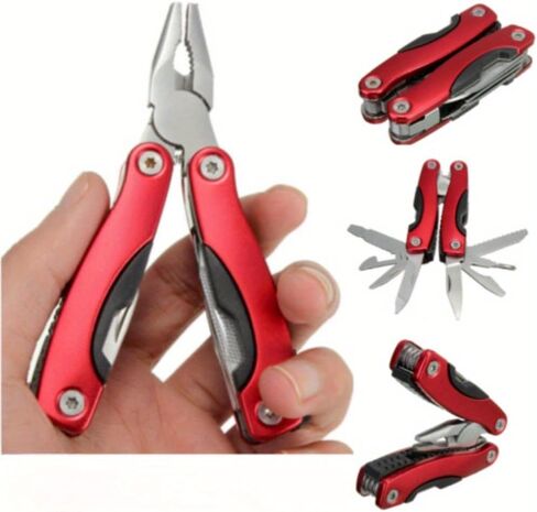Camping Gear Outdoor Survival Stainless Steel 9 In 1 Portable Multi Tool Plier Camping Accessories Portable in Kuwait