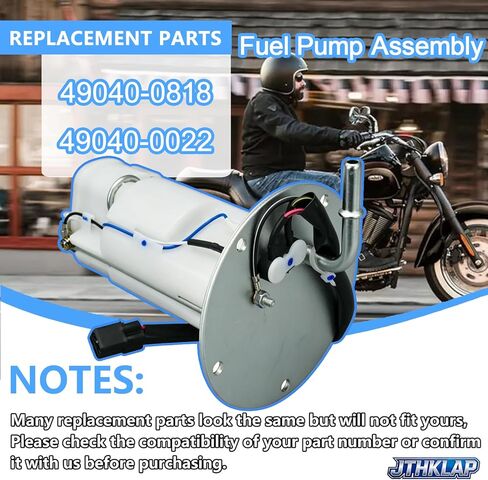49040-0818 Fuel Pump Assembly for Kawasaki Vulcan 900 Custom 2007-2023 Vulcan 900 Classic LT VN900 2006-2023, Fuel Pump Replacement Replace 49040-0022 in Saudi Arabia