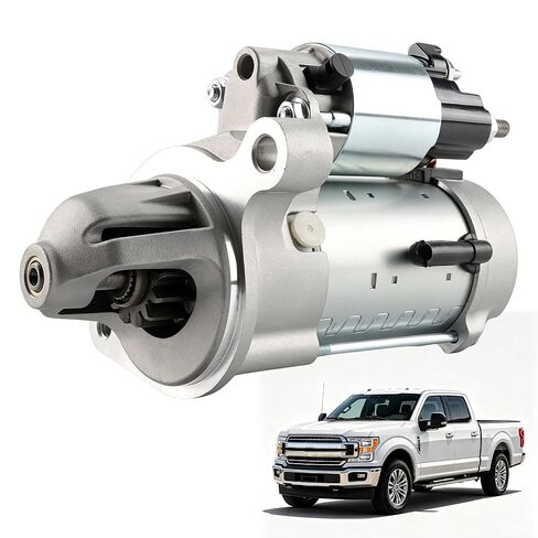 JL3Z-11002-A Starter Compatible for Ford F-150 2018 2019 2020 V8 5.0L – Replaces 438000-3950, SR8504X, JL3T-11000-AB, 34031 | Fits XLT XL SSV Platinum Lariat King Ranch Trims in Kuwait