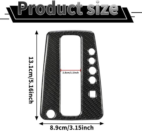 WINKA Car Gear Shift Panel Cover Compatible with Nissan Sentra 2016-2021 Center Console Gear Shifter Indicator Panel Auto Gear Shift Knob Frame Trim for Car Carbon Fiber Interiorfor Car Accessories in Saudi Arabia
