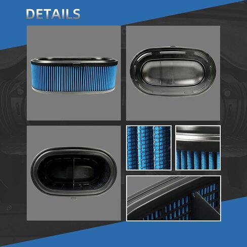 High Flow Dry Nano Air Filter, Blue Intake Upgrade for Chevrolet Corvette C8 Stingray LT2, Boosts Horsepower & Engine Protection in Saudi Arabia