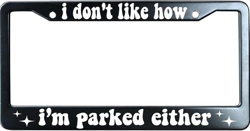 My Dog Says Hi Black License Plate Frame Humor Funny, Heavy Duty Stainless Steel Car Plate Tag, UV Printed License Plate Holder in Saudi Arabia