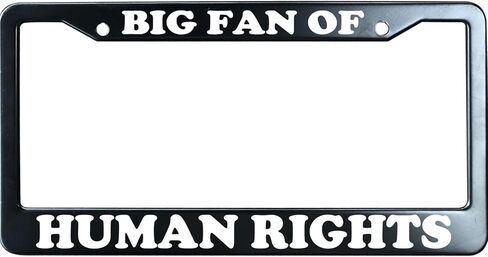 My Dog Says Hi Black License Plate Frame Humor Funny, Heavy Duty Stainless Steel Car Plate Tag, UV Printed License Plate Holder in Saudi Arabia