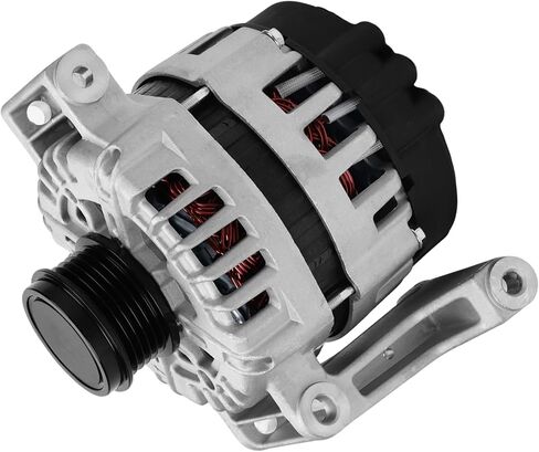 Alternator Compatible with 2018-2024 Equinox 1.5L, 2018-2024 Terrain 1.5L, 130A 12V 5-Groove Pulley Replace# 13535009 13513070 13517759 13583100 in Kuwait