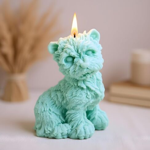 Dog Candle Mold Dogs Candle Silicone Molds Dog Resin Casting Molds for Home Decorate Mold Candle Making Aromatherapy Gypsum Candles Clay Craft in Kuwait