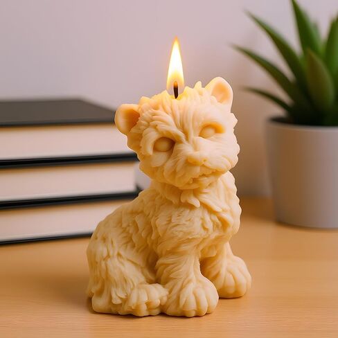 Dog Candle Mold Dogs Candle Silicone Molds Dog Resin Casting Molds for Home Decorate Mold Candle Making Aromatherapy Gypsum Candles Clay Craft in Kuwait