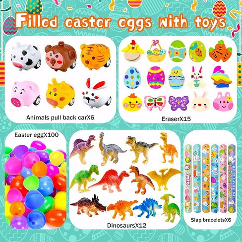 318 pcs Bulk Easter Eggs with Toys inside filled Easter Eggs Filled Fillers Easter Basket Stuffers Easter Egg Hunt Easter Party Favors for Kids Toddlers Boys Girls in Saudi Arabia