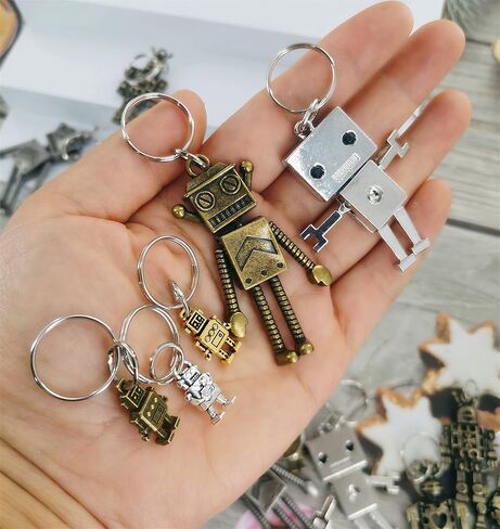 12 Packs Bulk Small Metal Robots for School Summer Holiday Party Favors and End Of Year Students Prizes From Teacher in Kuwait