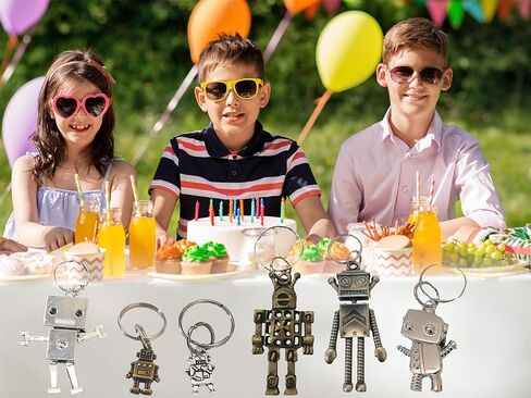 12 Packs Bulk Small Metal Robots for School Summer Holiday Party Favors and End Of Year Students Prizes From Teacher in Kuwait