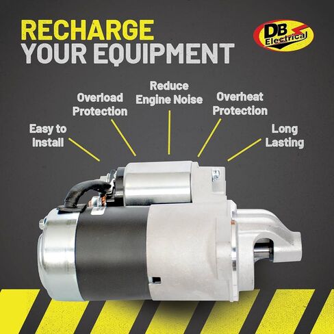 DB Electrical 410-48008 Starter Compatible with Caterpillar GC15 GC18 GC20 GC25 GC30 Clark CGC20 CGC25 CGC30 CGP20 CGP25 CGP30 Mitsubishi GC-2025 GC-2030 GP-2025 Lift Trucks, 12V Clockwise 1.2KW in Kuwait