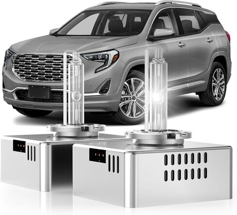 Fit for 2018-2021 Chevy Equinox GMC Terrain D5S HID Xenon Headlight Bulbs, 350% Brightness, High Low Beam Light Bulb, 8000K White Blue, Plug-N-Play, of 2 in Saudi Arabia