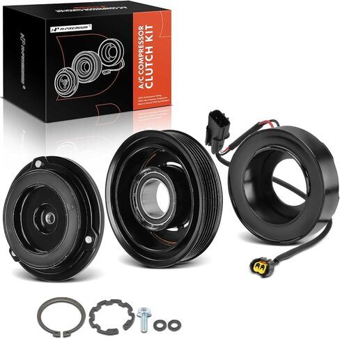 A-Premium Air Conditioner AC Compressor Clutch Kit Compatible with Hyundai Kona 2018 2019 2020 2021, 1.6L in Kuwait