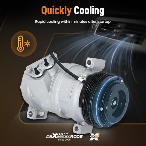 maXpeedingrods AC Air Compressor with Clutch for Chevrolet & GMC Models - Silverado, Suburban, Sierra, Avalanche, Express, Tahoe, Yukon, Escalade Replaces 10364873 in Kuwait
