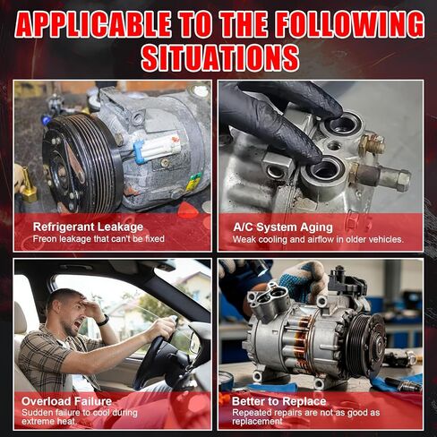 AC Compressor,Air Conditioner Compressor Replacement Fit for Chrysler 200 2011-2014, for Dodge Avenger 2011-2014, for Volkswagen Routan 2011-2014, Replace # 55111103AC, 55111103AD in Saudi Arabia