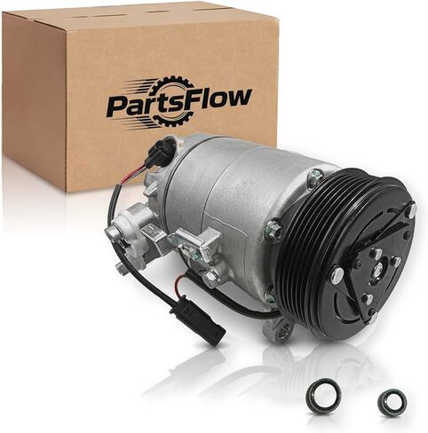 PartsFlowA/C Air Conditioner AC Compressor W/Clutch for Mini Cooper 2014-2019 for Mini Cooper Clubman 2016-2018 1.5L 2.0L, Replaces CO11500C 64525A3F1D2 in Kuwait