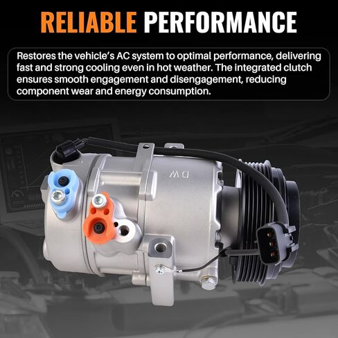 977012S601 Air Conditioner AC Compressor with Clutch Compatible with 2014-2015 Hyundai Tucson 2.0L Replace 977012S600 168356 6513276 141256C 141256NC T168356 in Saudi Arabia