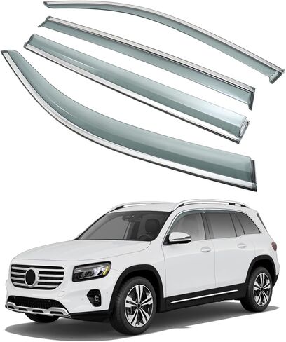 Rain Guards Window Visors Shield Fit for Lincoln Nautilus 2019-2023, Fit for MKX 2016-2018, Side Window Visor Deflector in Saudi Arabia