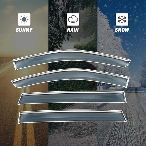 Rain Guards Window Visors Shield Fit for Lincoln Nautilus 2019-2023, Fit for MKX 2016-2018, Side Window Visor Deflector in Saudi Arabia