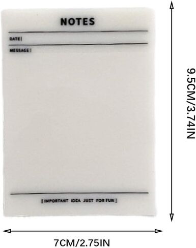 4 Pads Transparent Sticky Notes, Lined, Gird, Record Life, Project, Notes, Clear Sticky Notes, Waterproof Self-Stick Pads, Easy to Post for Office, Home, Notebooks (200 Sheets) in Kuwait