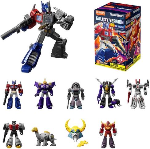 Blokees Transformer Galaxy Version 08 One Shall Fall Blind Box Toy Figure with Optimus Prime Hot Rod and Metroplex in Kuwait